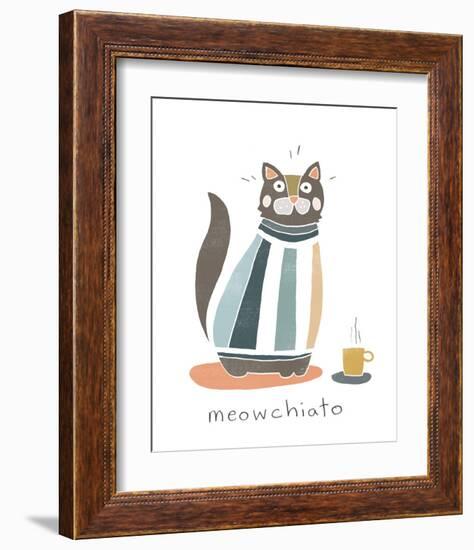 Coffee Cats I-June Vess-Framed Art Print