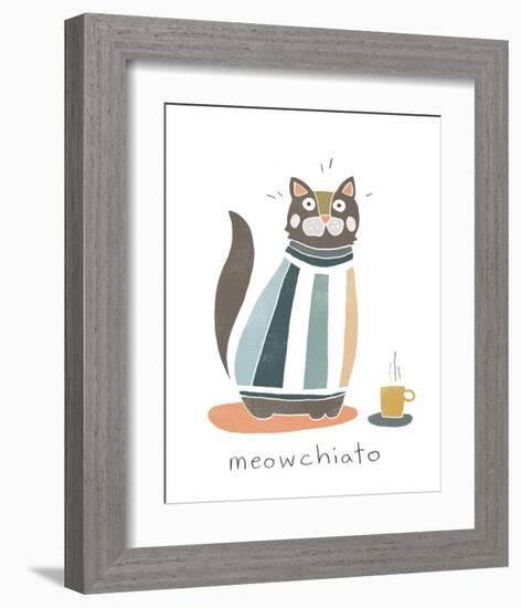 Coffee Cats I-June Vess-Framed Art Print