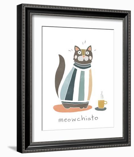 Coffee Cats I-June Vess-Framed Art Print