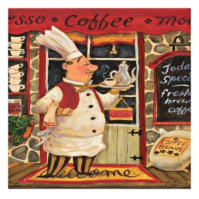 Coffee Chef Art Print by K. Tobin | Art.com