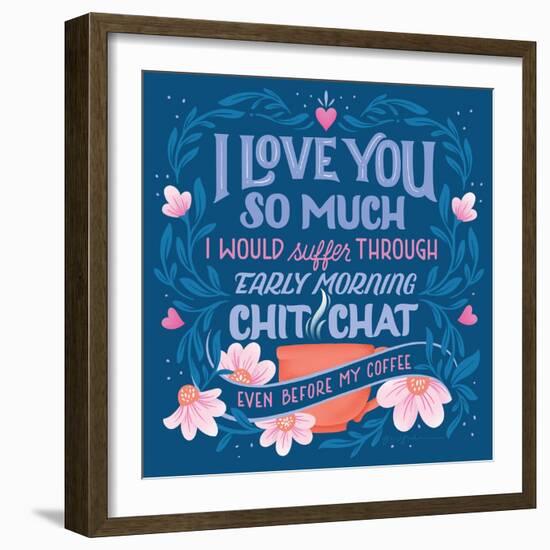 Coffee Chit Chat-Gia Graham-Framed Art Print