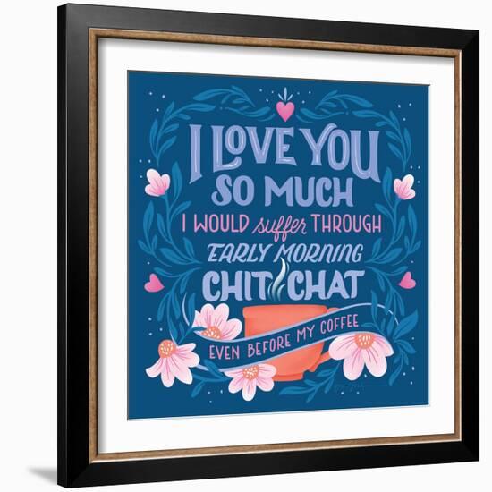 Coffee Chit Chat-Gia Graham-Framed Art Print