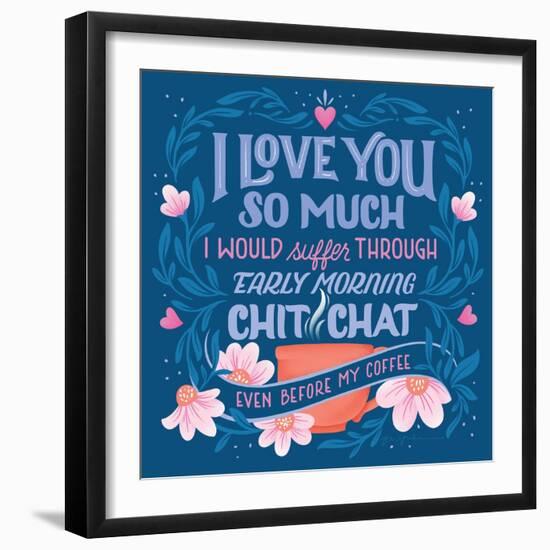 Coffee Chit Chat-Gia Graham-Framed Art Print