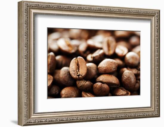 Coffee Close-Up.Selective Focus-Subbotina Anna-Framed Photographic Print