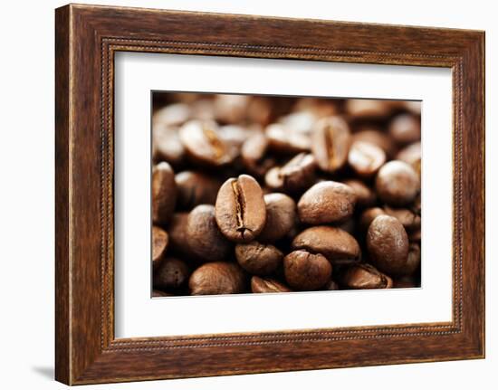 Coffee Close-Up.Selective Focus-Subbotina Anna-Framed Photographic Print