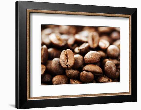 Coffee Close-Up.Selective Focus-Subbotina Anna-Framed Photographic Print