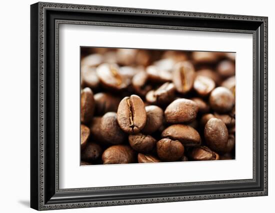 Coffee Close-Up.Selective Focus-Subbotina Anna-Framed Photographic Print