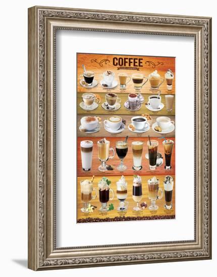 Coffee Collage-null-Framed Premium Giclee Print