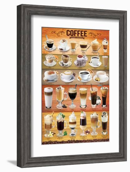 Coffee Collage-null-Framed Art Print