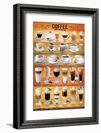 Coffee Collage-null-Framed Art Print