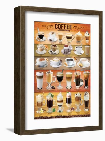 Coffee Collage-null-Framed Art Print