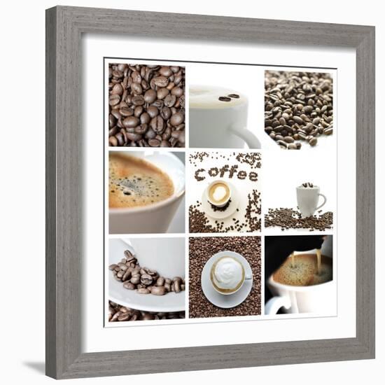 Coffee Collage-Gajus-Framed Premium Giclee Print