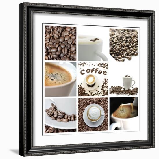 Coffee Collage-Gajus-Framed Premium Giclee Print