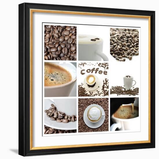 Coffee Collage-Gajus-Framed Premium Giclee Print