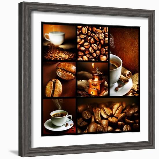 Coffee Collage-Subbotina Anna-Framed Premium Giclee Print