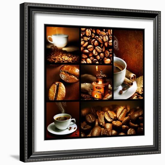 Coffee Collage-Subbotina Anna-Framed Premium Giclee Print
