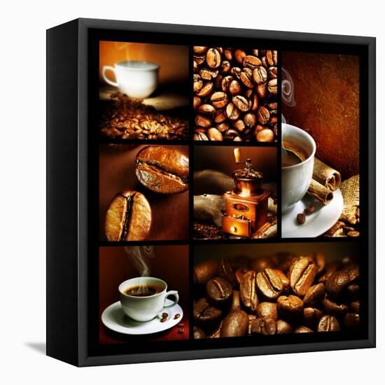 Coffee Collage-Subbotina Anna-Framed Stretched Canvas