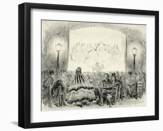 Coffee Concert Hall in France-Gustave Doré-Framed Giclee Print