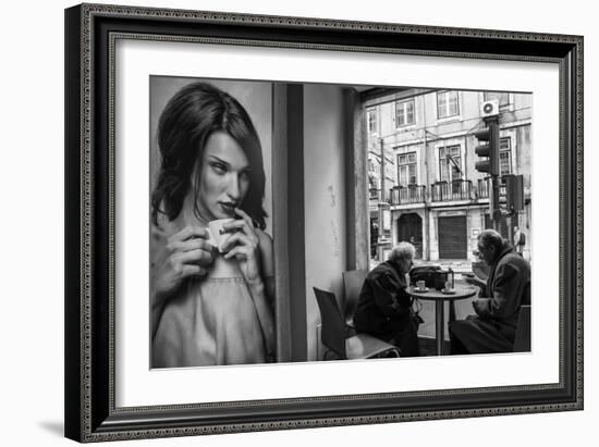 Coffee Conversations-Luis Sarmento-Framed Photographic Print