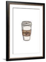 Coffee Cup - Icon-Lantern Press-Framed Art Print