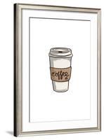 Coffee Cup - Icon-Lantern Press-Framed Art Print