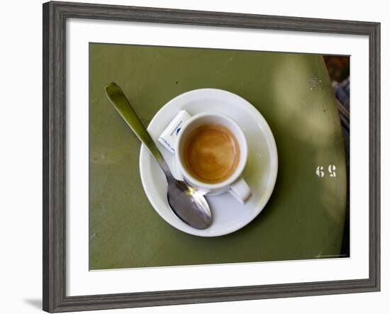 Coffee Cup, Luxemburg Gardens, Paris, France-Michele Molinari-Framed Photographic Print