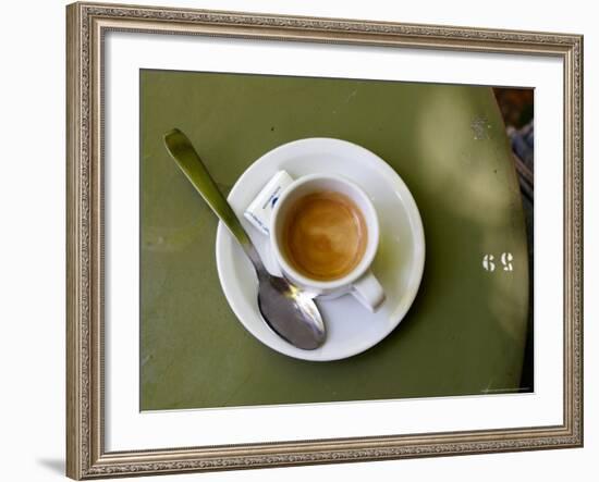 Coffee Cup, Luxemburg Gardens, Paris, France-Michele Molinari-Framed Photographic Print