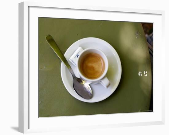 Coffee Cup, Luxemburg Gardens, Paris, France-Michele Molinari-Framed Photographic Print