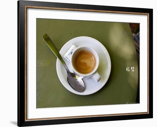 Coffee Cup, Luxemburg Gardens, Paris, France-Michele Molinari-Framed Photographic Print