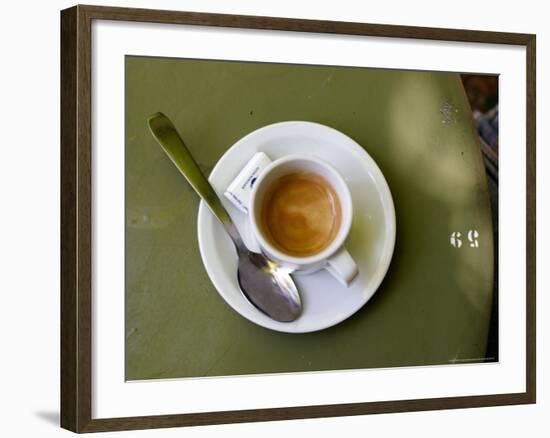 Coffee Cup, Luxemburg Gardens, Paris, France-Michele Molinari-Framed Photographic Print