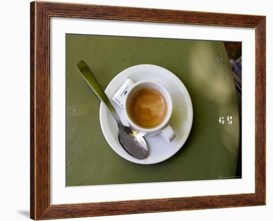 Coffee Cup, Luxemburg Gardens, Paris, France-Michele Molinari-Framed Photographic Print