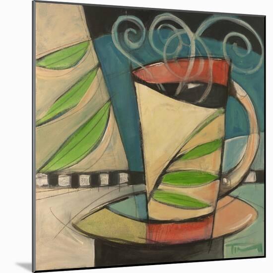 Coffee Cup with Leaves-Tim Nyberg-Mounted Giclee Print
