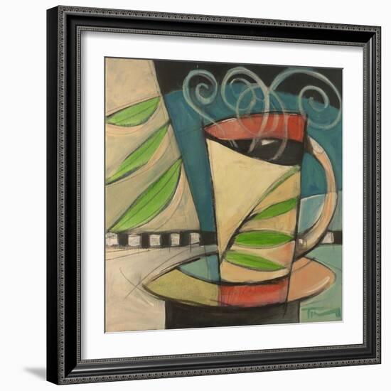 Coffee Cup with Leaves-Tim Nyberg-Framed Giclee Print