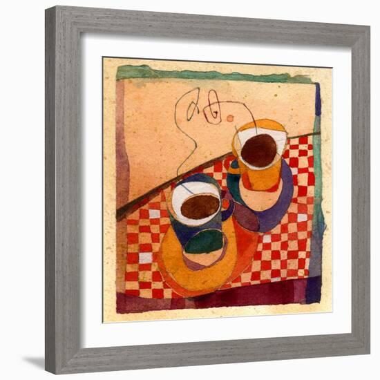 Coffee Cups-Robbin Rawlings-Framed Art Print