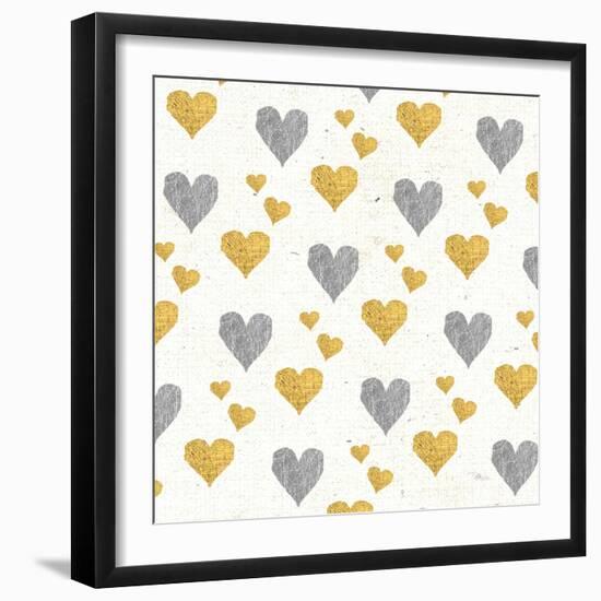 Coffee Cuties Pattern I A-Pela Studio-Framed Art Print