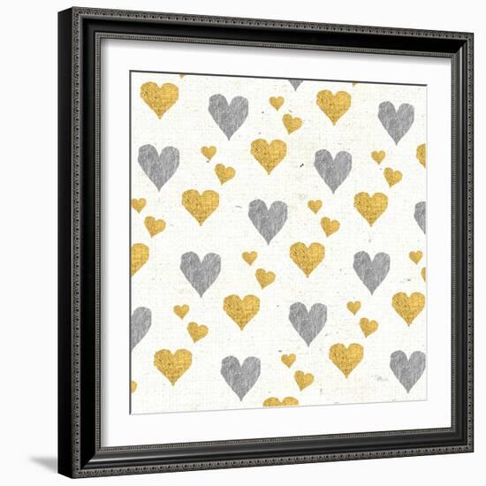 Coffee Cuties Pattern I A-Pela Studio-Framed Art Print