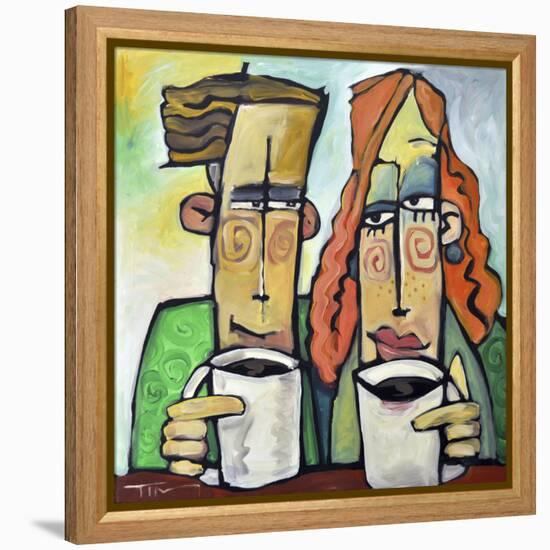 Coffee Date-Tim Nyberg-Framed Premier Image Canvas