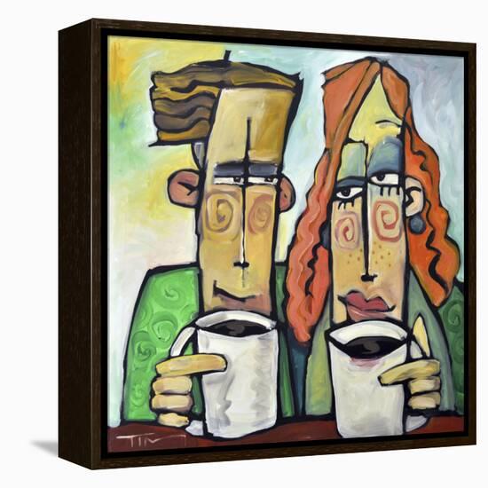 Coffee Date-Tim Nyberg-Framed Premier Image Canvas