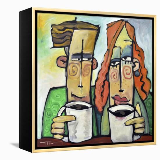 Coffee Date-Tim Nyberg-Framed Premier Image Canvas
