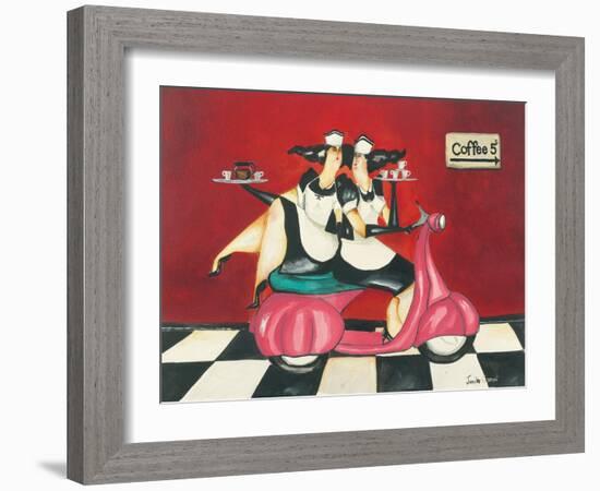 Coffee Delivery-Jennifer Garant-Framed Giclee Print