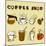 Coffee Design Elements-jackrust-Mounted Art Print