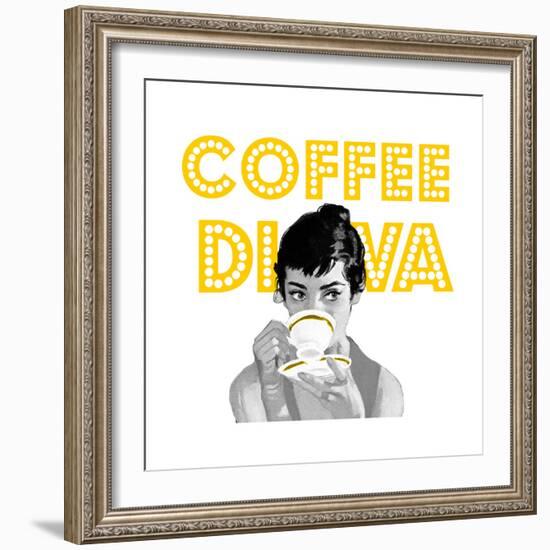 Coffee Diva-null-Framed Giclee Print