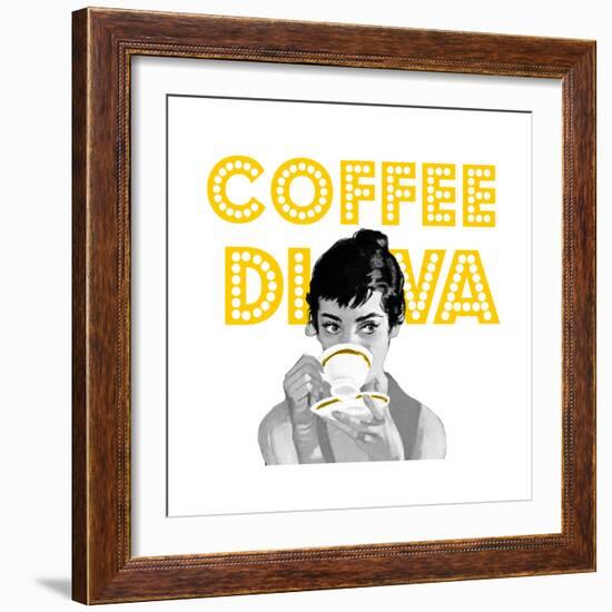 Coffee Diva-null-Framed Giclee Print