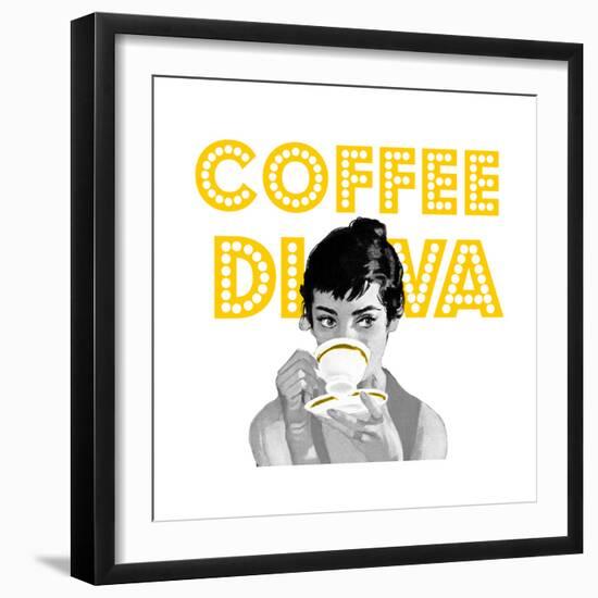 Coffee Diva-null-Framed Giclee Print