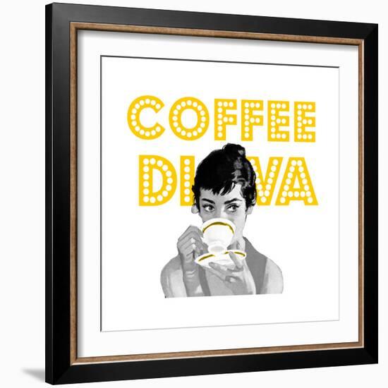 Coffee Diva-null-Framed Giclee Print