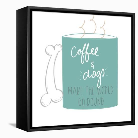 Coffee & Dogs-Emily Navas-Framed Premier Image Canvas