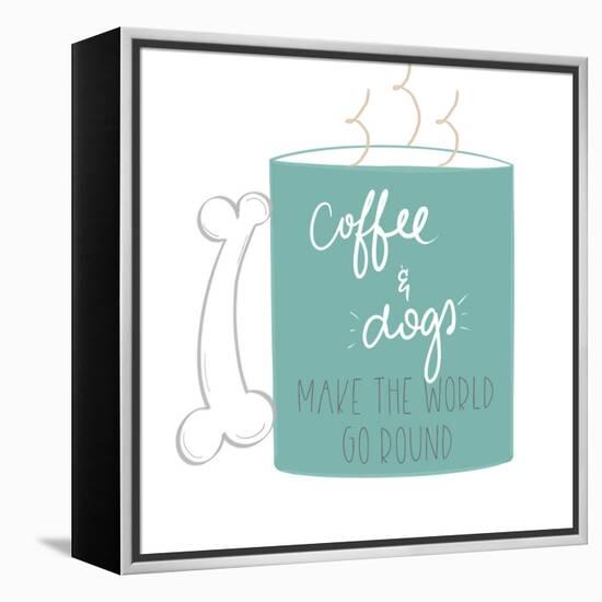 Coffee & Dogs-Emily Navas-Framed Premier Image Canvas