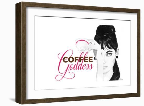 Coffee Goddess-null-Framed Giclee Print