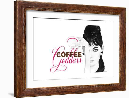 Coffee Goddess-null-Framed Giclee Print