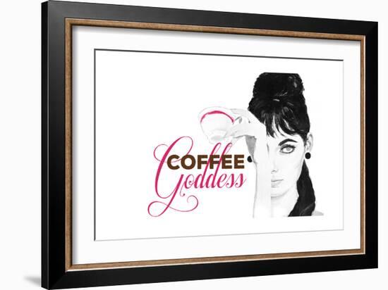 Coffee Goddess-null-Framed Giclee Print